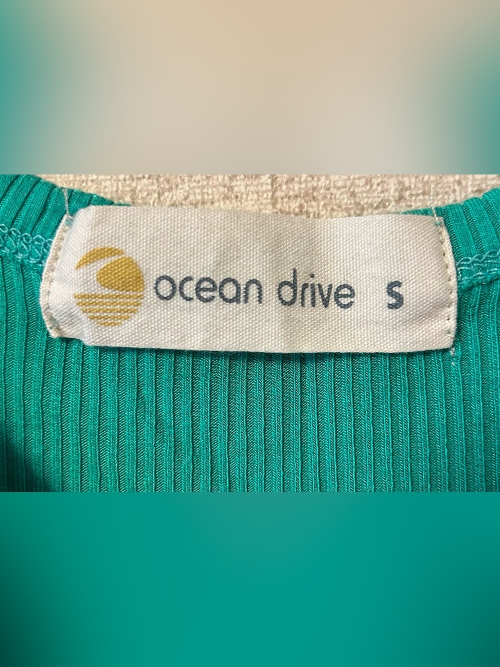 Ocean Drive Sleeveless Ribbed Mini Dress in Aqua - Picture 5 of 5
